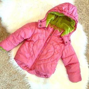 Pink and green weatherproof 2T jacket